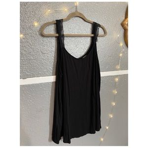 Torrid black lace strap swing cami
